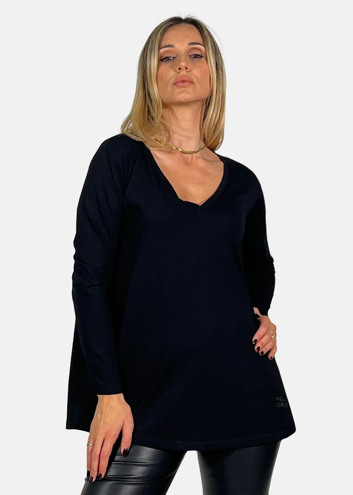 T-Shirt Donna Scolla a V - Paola Tienforti - Sito Ufficiale