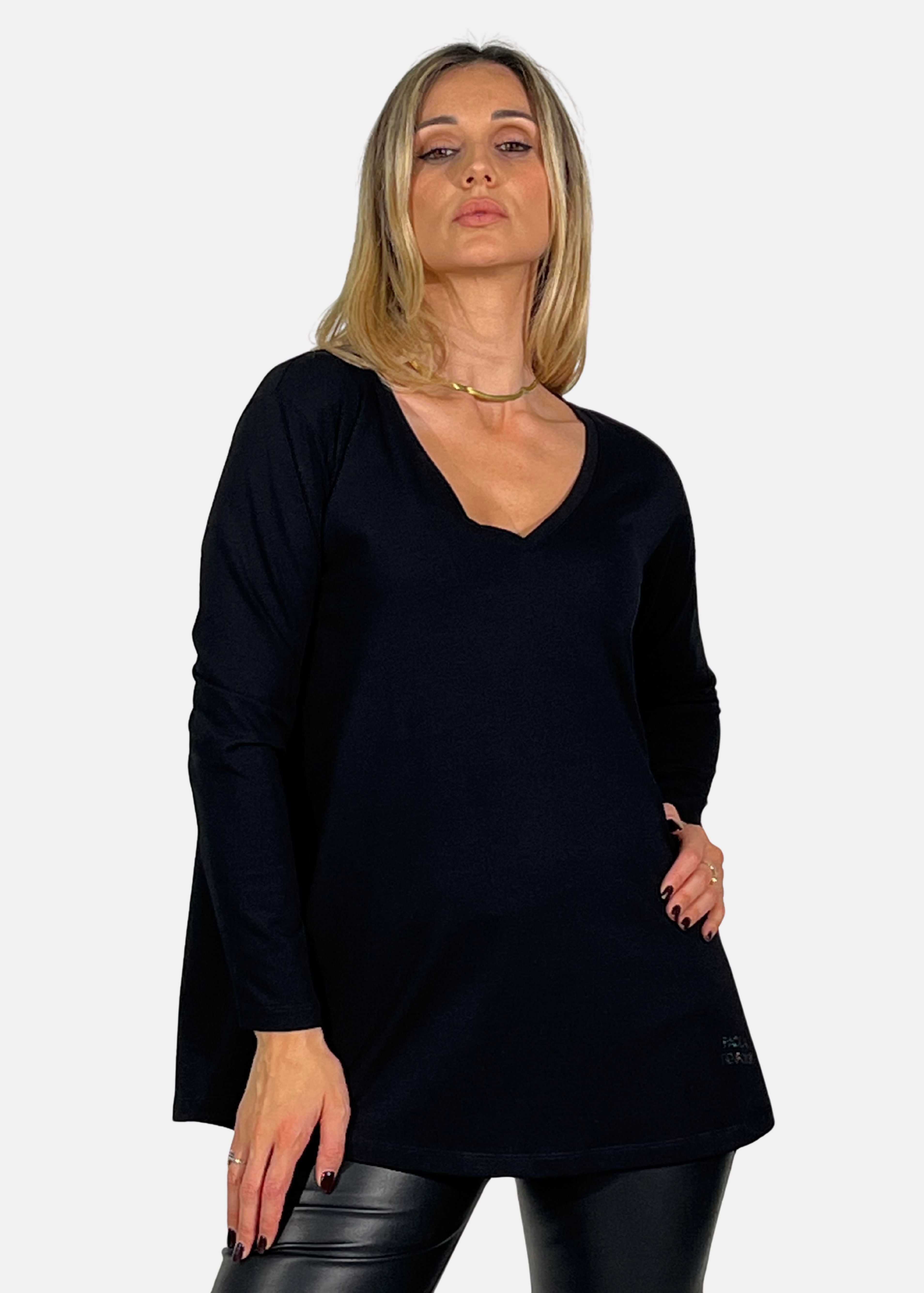 T-Shirt Donna Scolla a V