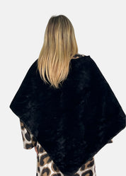 Poncho in ecopelliccia