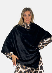 Poncho in ecopelliccia