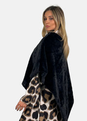 Poncho in ecopelliccia