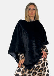 Poncho in ecopelliccia
