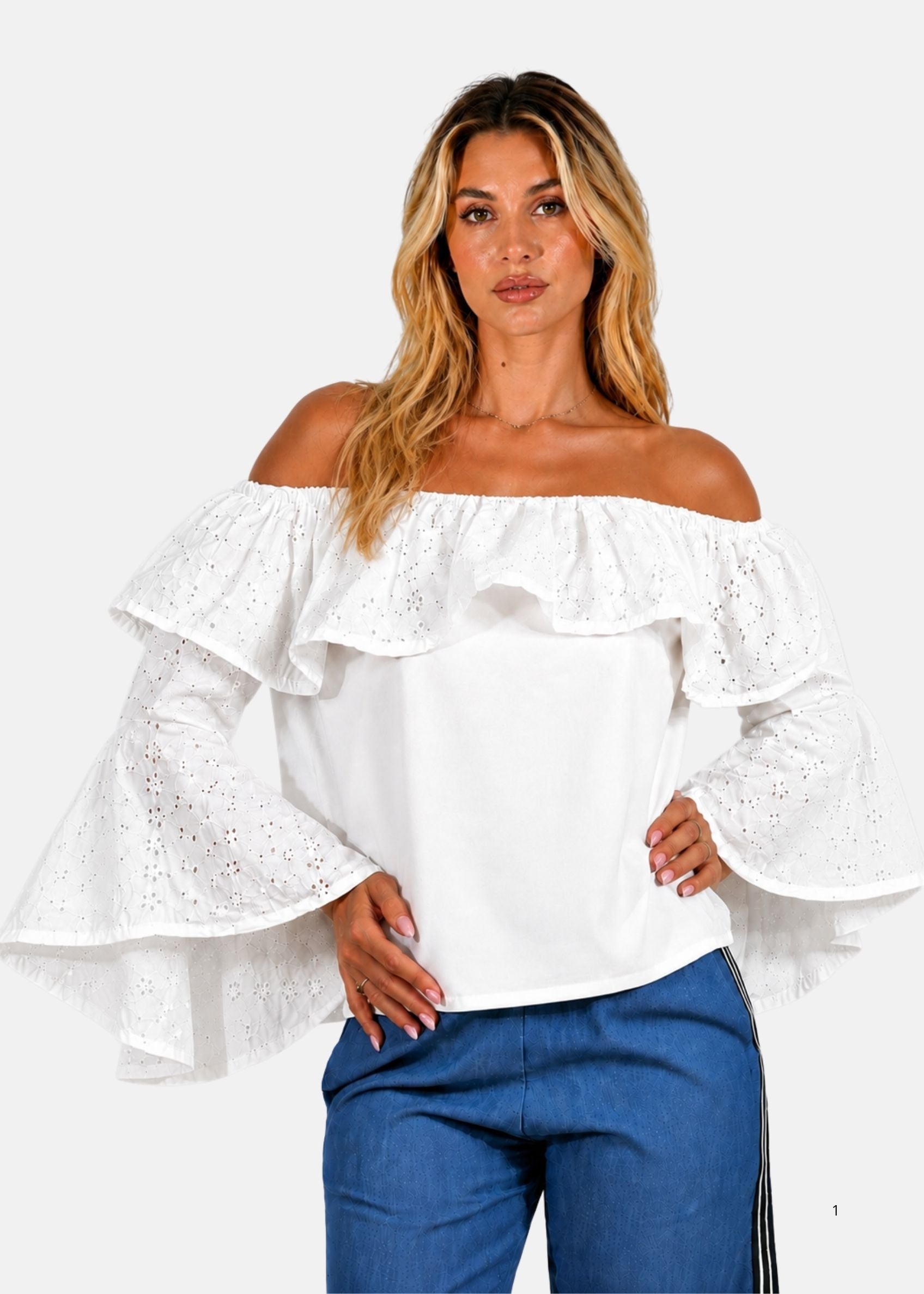 Blusa Donna con Volant