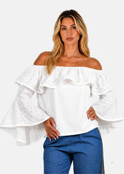 Blusa Donna con Volant