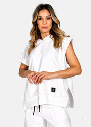Felpa donna Smanicata Comfort Chic