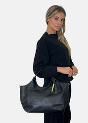 Shopper in vera pelle
