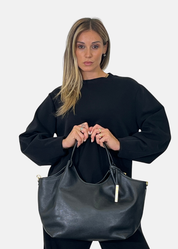 Shopper in vera pelle