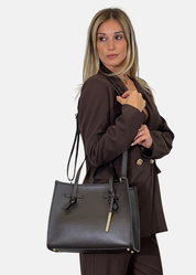 Shopper in vera pelle