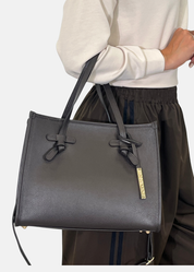 Shopper in vera pelle