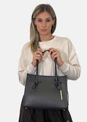 Shopper in vera pelle