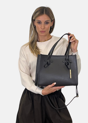 Shopper in vera pelle