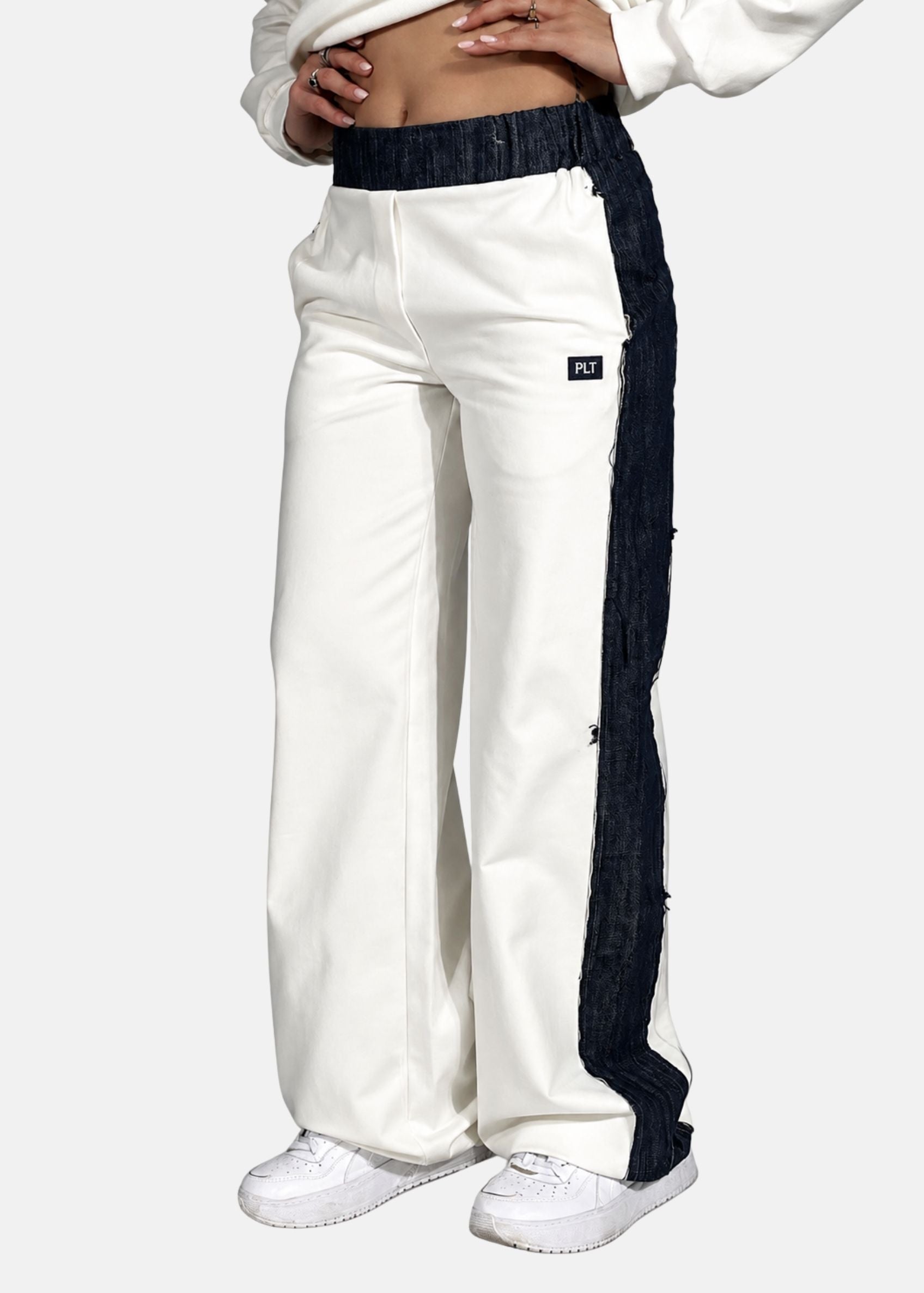 Pantalone Donna con fascia in jeans