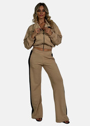 Pantalone donna bicolore