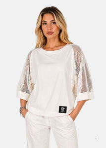 Maglia con inserti in rete