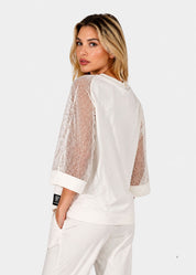 Maglia con inserti in rete