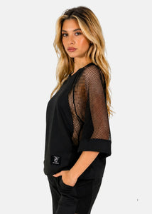 Maglia con inserti in rete