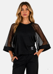 Maglia con inserti in rete