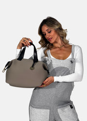 Bauletto medium in neoprene con dettagli oro - Paola Tienforti - Sito Ufficiale