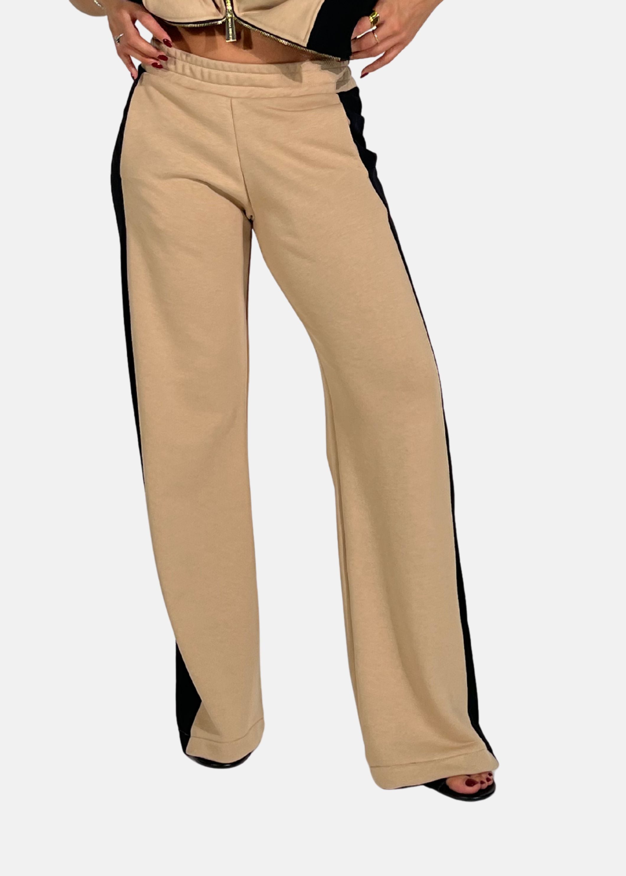 Pantalone donna bicolore