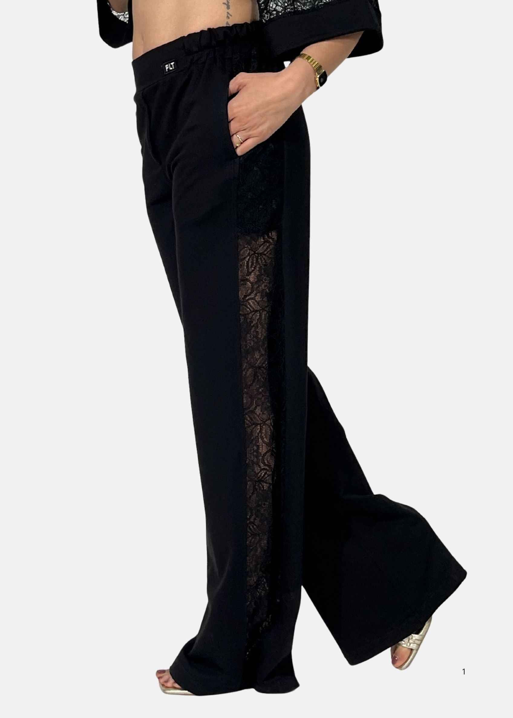 Pantapalazzo con inserto in pizzo