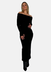 Abito Donna scollo Bardot