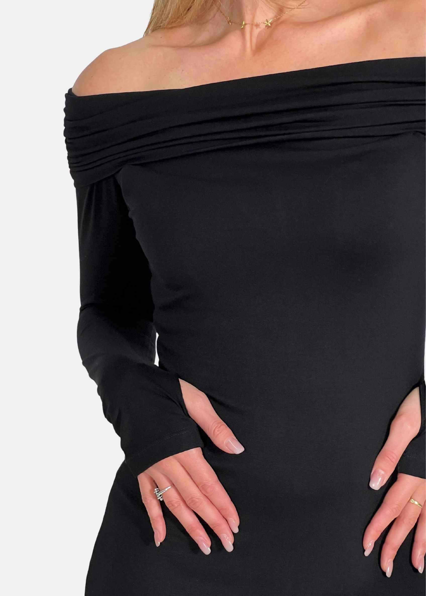 Abito Donna scollo Bardot