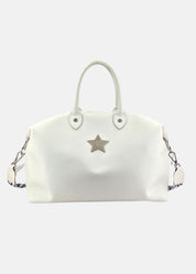 Bauletto large in ecopelle con stella argento