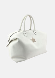 Bauletto large in ecopelle con stella argento