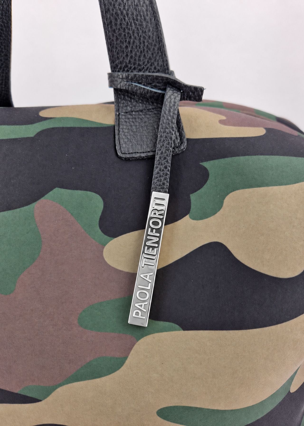 Bauletto large in neoprene camouflage