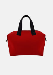 Bauletto medium in neoprene con dettagli argento