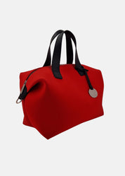Bauletto medium in neoprene con dettagli argento