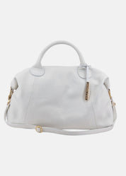 Bauletto in pelle morbida con dettagli oro