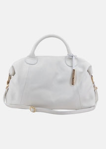 Bauletto in pelle morbida con dettagli oro