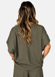 Blusa in Popeline di Viscosa