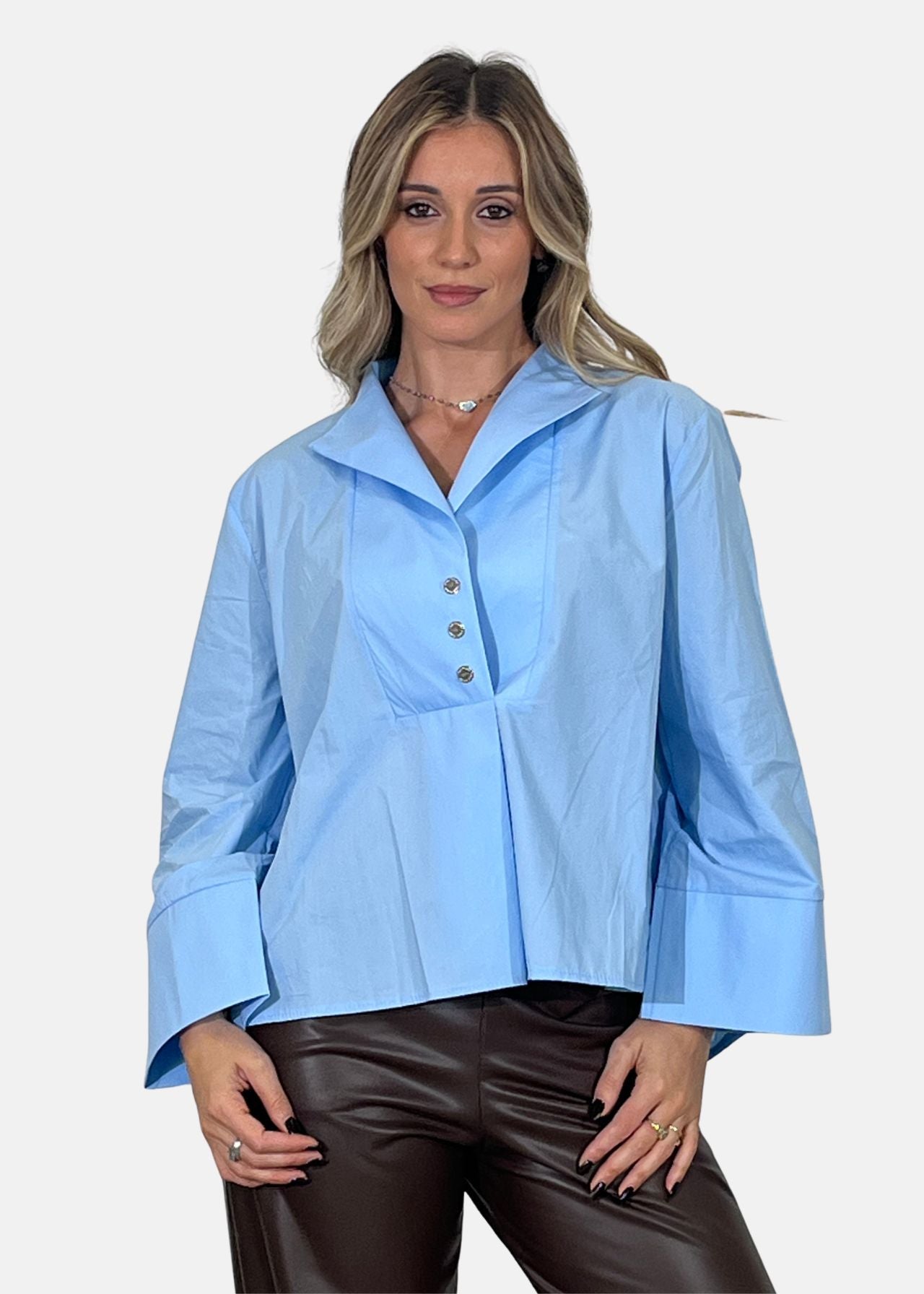 Blusa Effetto Camicia