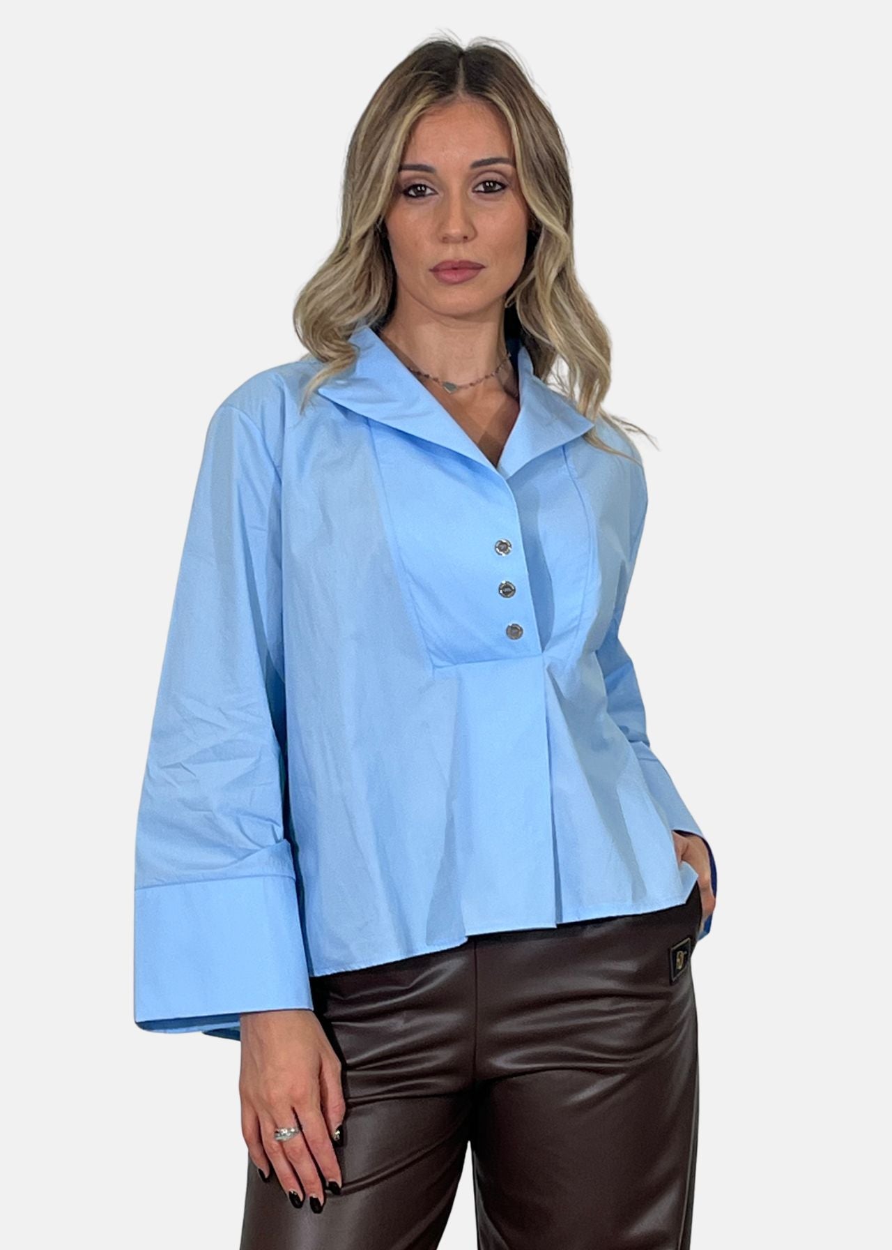 Blusa Effetto Camicia