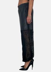 Pantalone Ecopelle & Pizzo