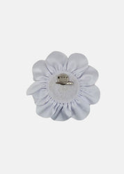 Spilla / Fermaglio in raso a fiore
