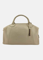 Bauletto in pelle morbida con dettagli oro