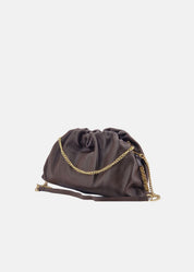 Clutch in vera pelle
