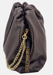 Clutch in vera pelle