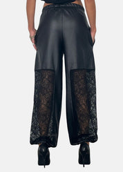 Pantalone Ecopelle & Pizzo