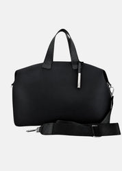 Bauletto large in neoprene con dettagli argento