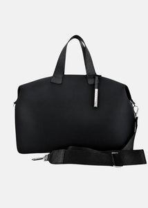 Bauletto large in neoprene con dettagli argento