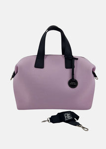 Bauletto medium in neoprene con dettagli argento