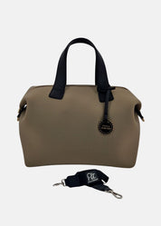 Bauletto medium in neoprene con dettagli oro - Paola Tienforti - Sito Ufficiale