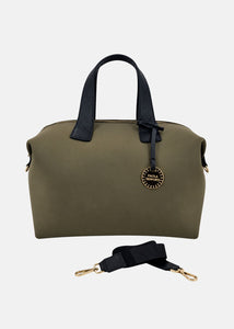 Bauletto medium in neoprene con dettagli oro