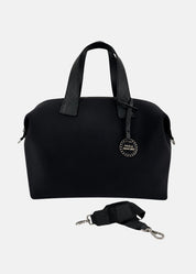 Bauletto medium in neoprene con dettagli argento