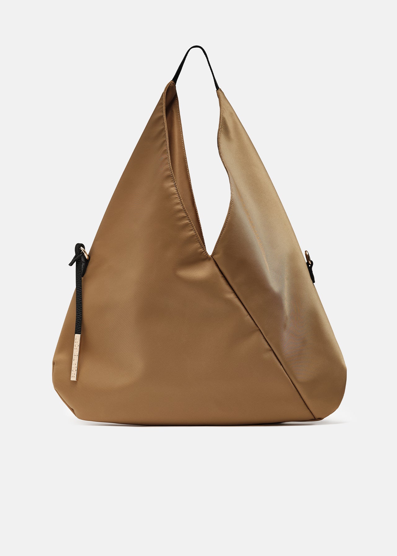 Paola T. Sacca hobo in nylon con dettagli oro