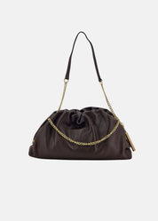 Clutch in vera pelle